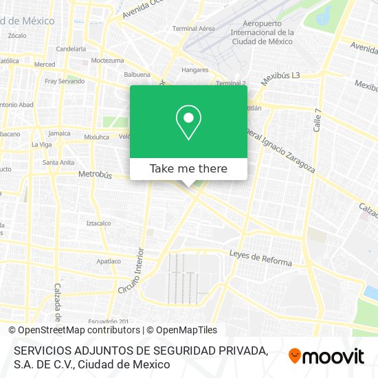 SERVICIOS ADJUNTOS DE SEGURIDAD PRIVADA, S.A. DE C.V. map