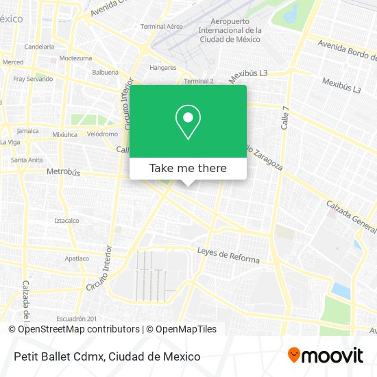 Petit Ballet Cdmx map