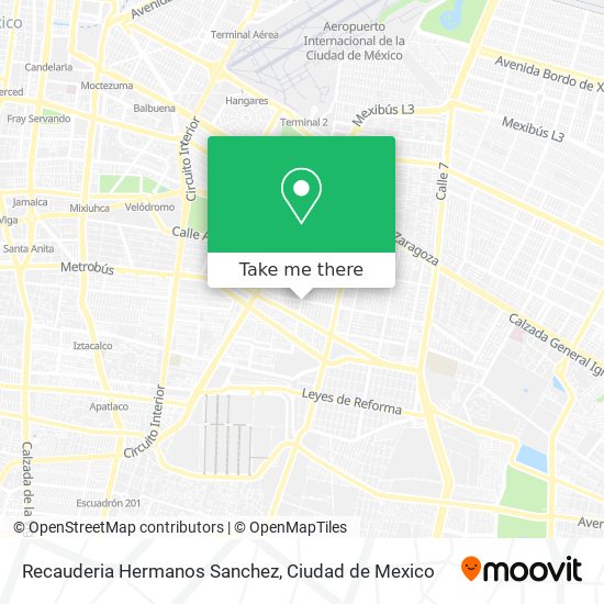 Recauderia Hermanos Sanchez map