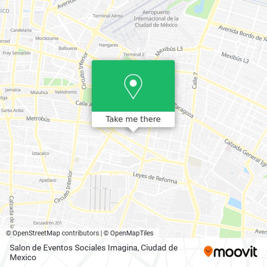 Salon de Eventos Sociales Imagina map