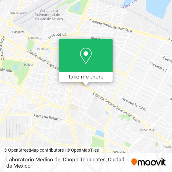 Laboratorio Medico del Chopo Tepalcates map