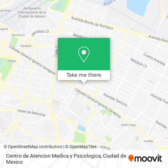 Mapa de Centro de Atencion Medica y Psicologica