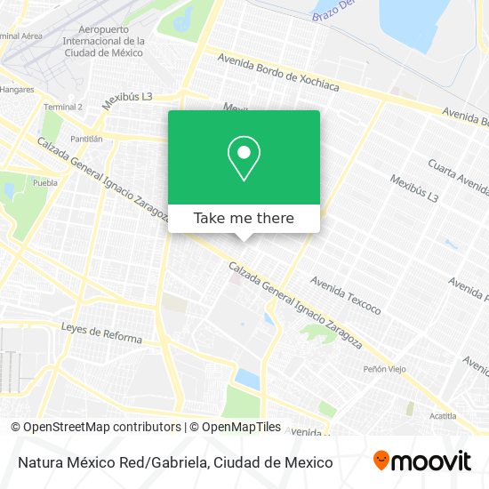Mapa de Natura México Red/Gabriela