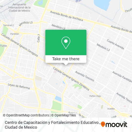 Centro de Capacitación y Fortalecimiento Educativo. map