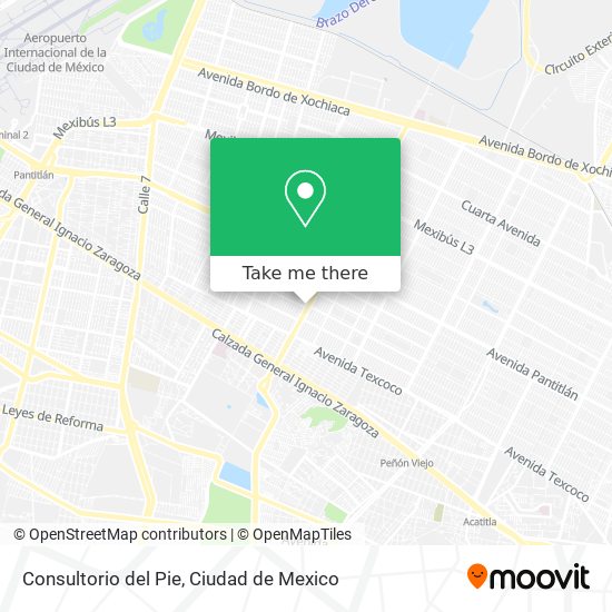 Consultorio del Pie map
