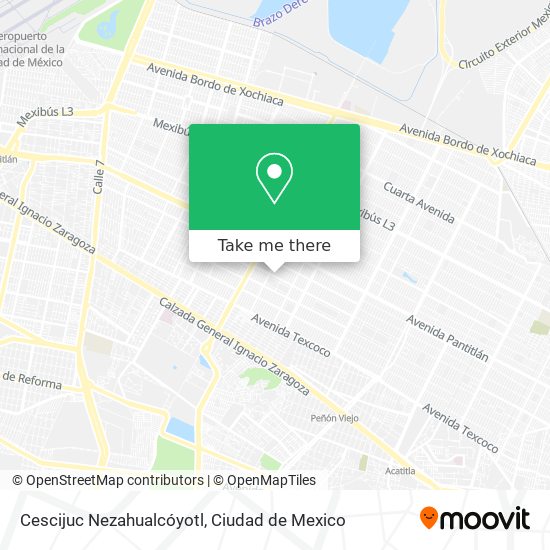Mapa de Cescijuc Nezahualcóyotl