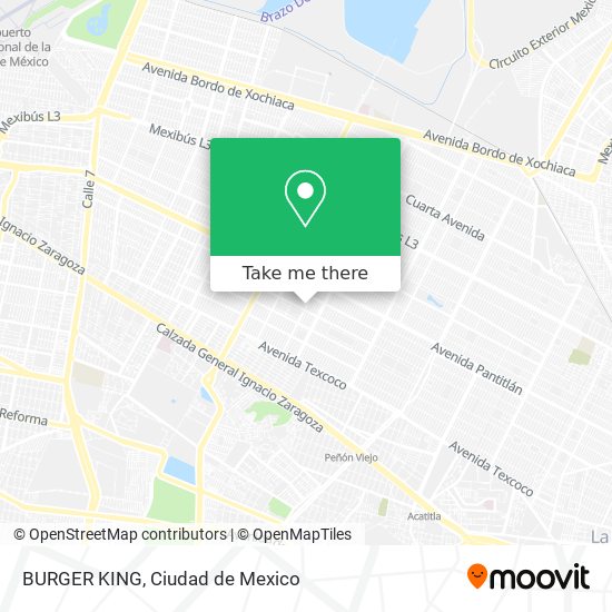 Mapa de BURGER KING