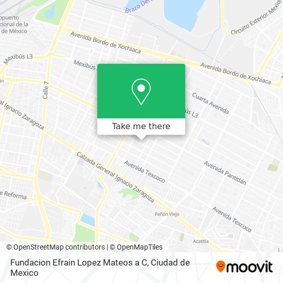 Mapa de Fundacion Efrain Lopez Mateos a C