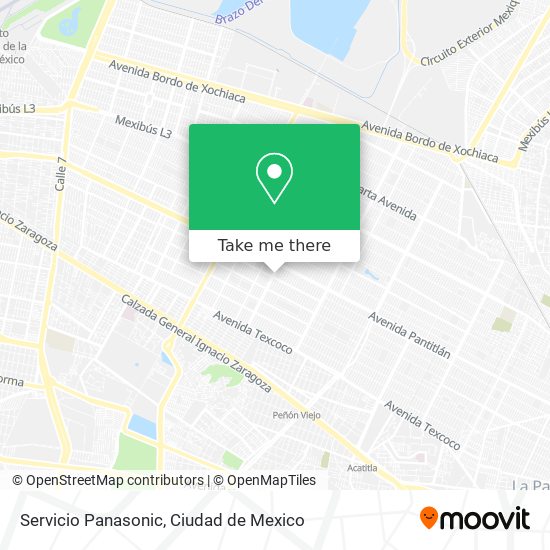 Servicio Panasonic map