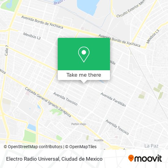 Mapa de Electro Radio Universal