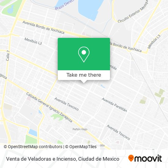 Mapa de Venta de Veladoras e Incienso