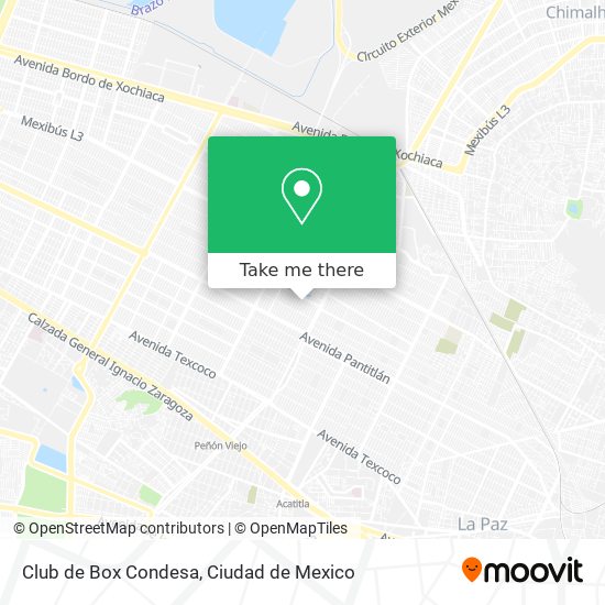 Mapa de Club de Box Condesa