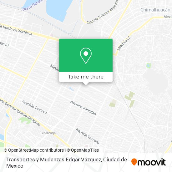 Transportes y Mudanzas Edgar Vázquez map