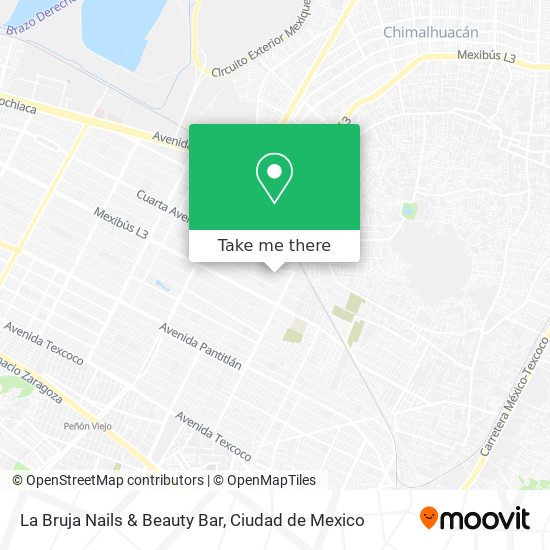 Mapa de La Bruja Nails & Beauty Bar
