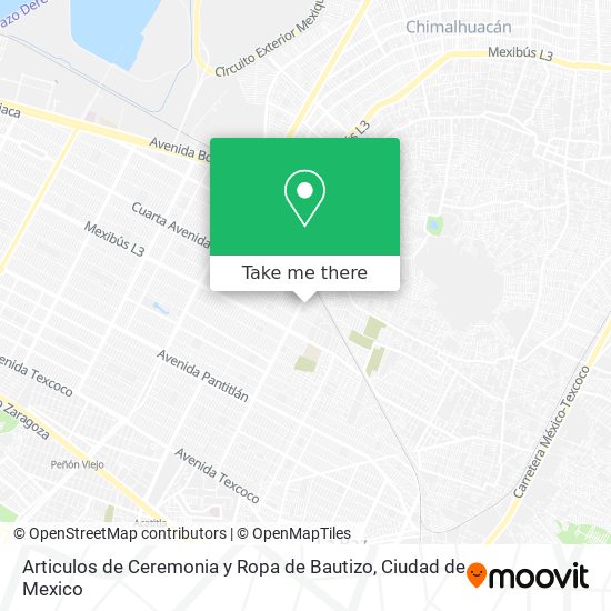 Articulos de Ceremonia y Ropa de Bautizo map