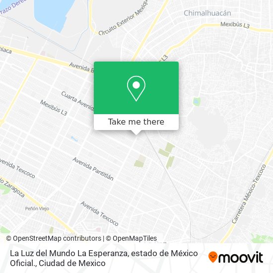 La Luz del Mundo La Esperanza, estado de México Oficial. map