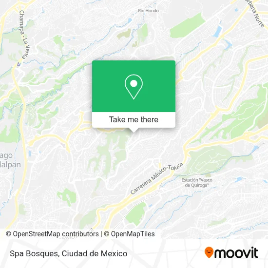 Spa Bosques map