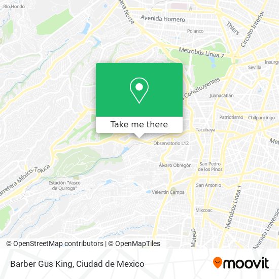 Barber Gus King map