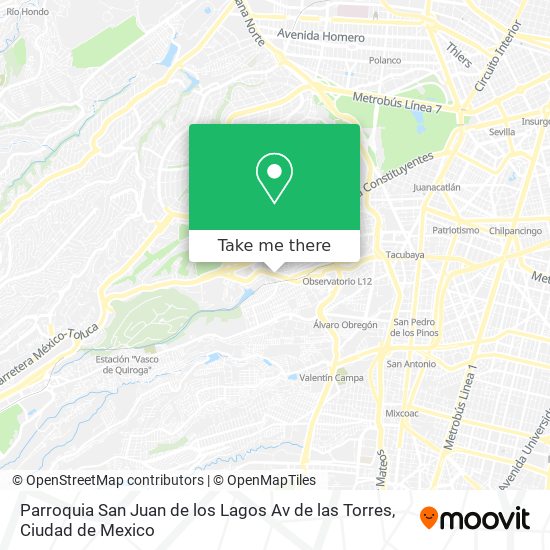 Parroquia San Juan de los Lagos Av de las Torres map