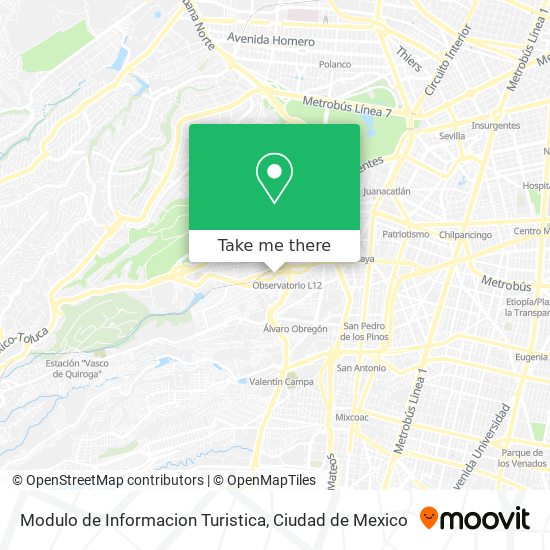 Mapa de Modulo de Informacion Turistica