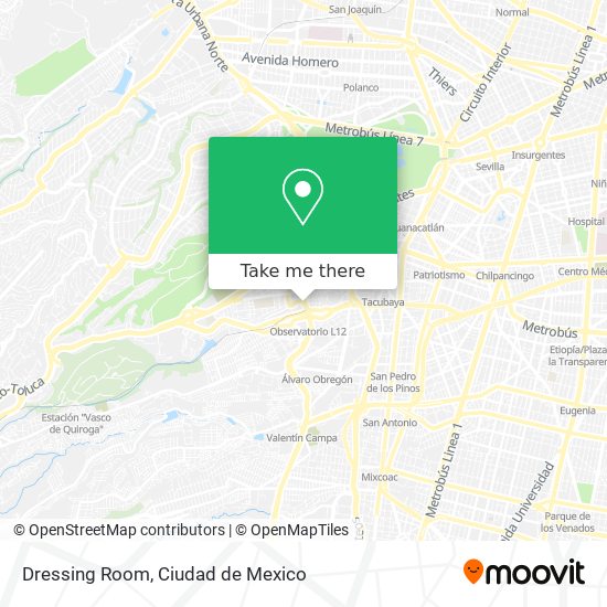 Mapa de Dressing Room