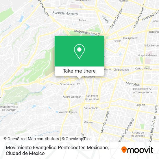 Movimiento Evangélico Pentecostés Mexicano map