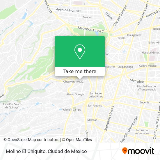 Molino El Chiquito map