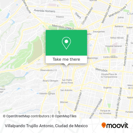 Villalpando Trujillo Antonio map