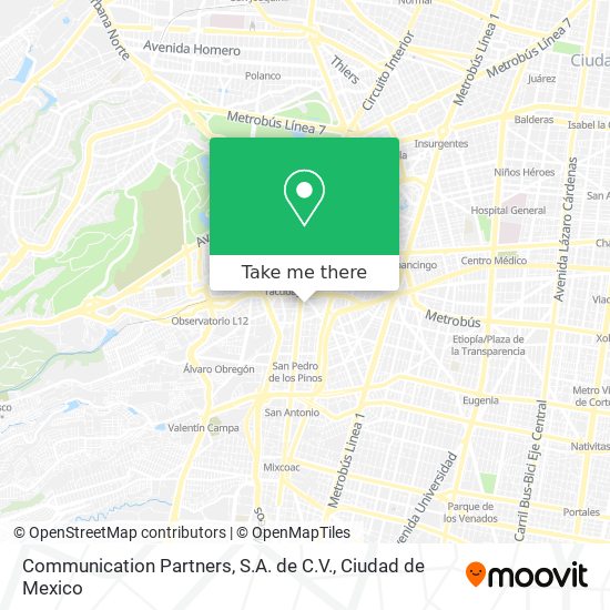 Communication Partners, S.A. de C.V. map