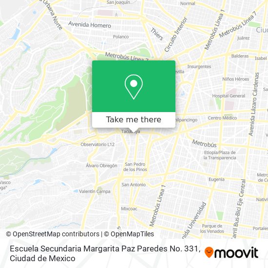 Escuela Secundaria Margarita Paz Paredes No. 331 map
