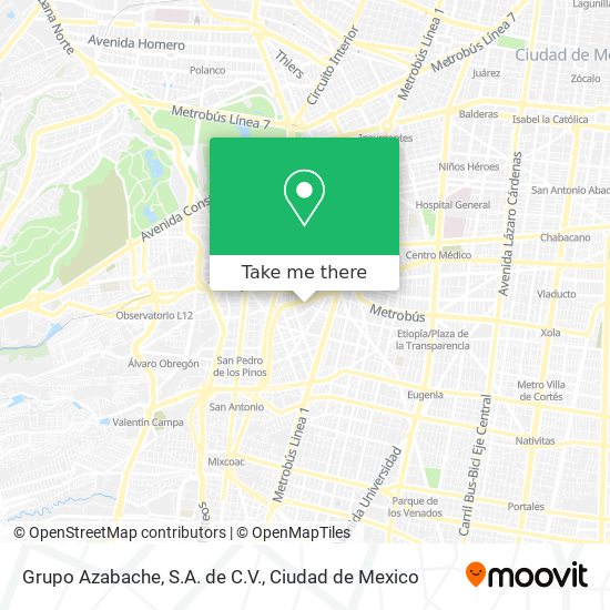 Grupo Azabache, S.A. de C.V. map
