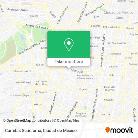 Carnitas Superama map