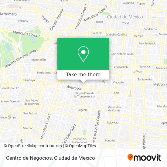 Centro de Negocios map