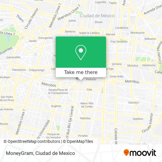 MoneyGram map