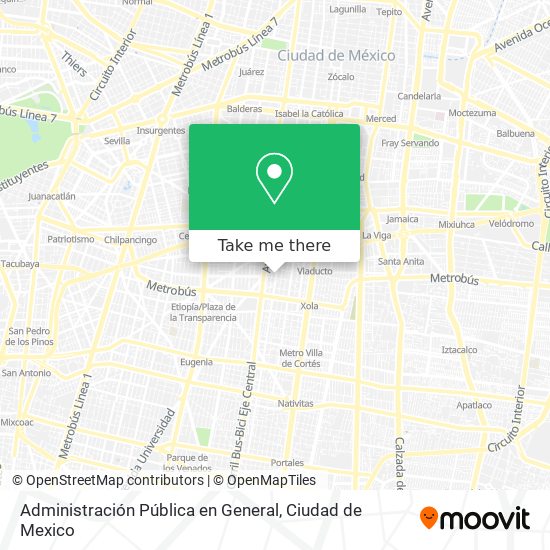 Mapa de Administración Pública en General