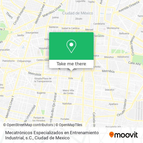 Mapa de Mecatrónicos Especializados en Entrenamiento Industrial, s.C.