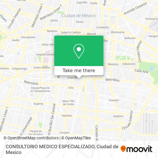 CONSULTORIO MEDICO ESPECIALIZADO map