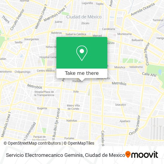 Servicio Electromecanico Geminis map