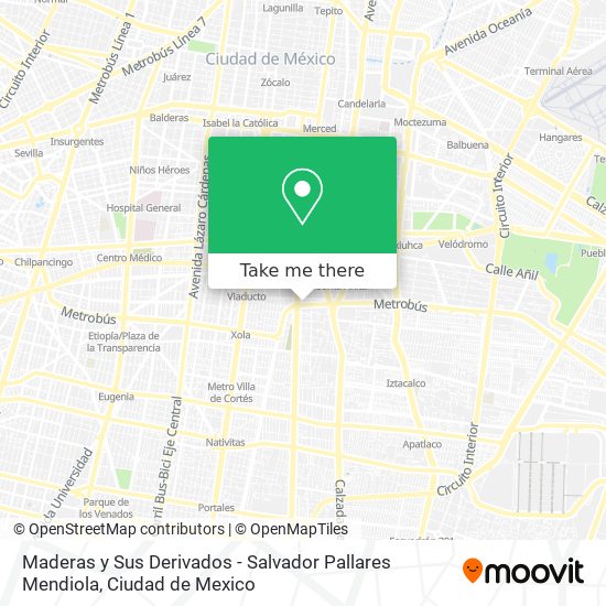 Maderas y Sus Derivados - Salvador Pallares Mendiola map