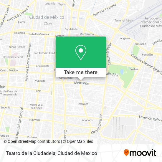 Teatro de la Ciudadela map