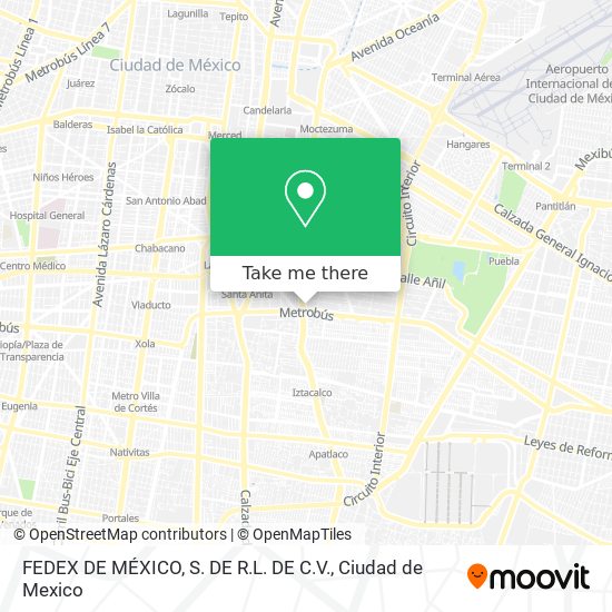 FEDEX DE MÉXICO, S. DE R.L. DE C.V. map