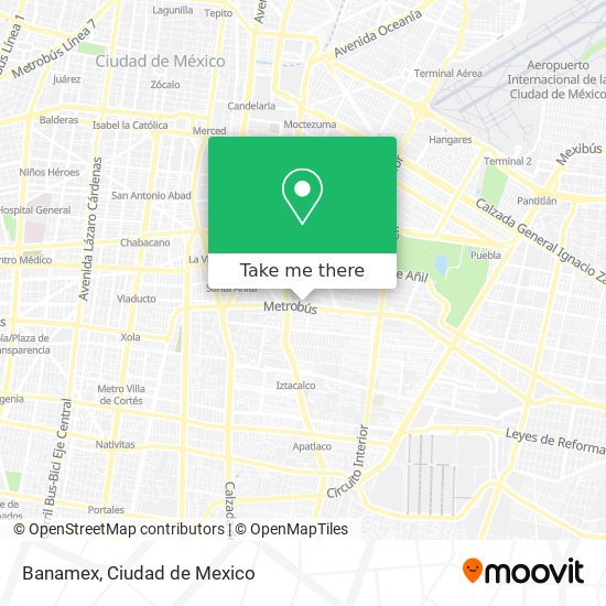 Banamex map