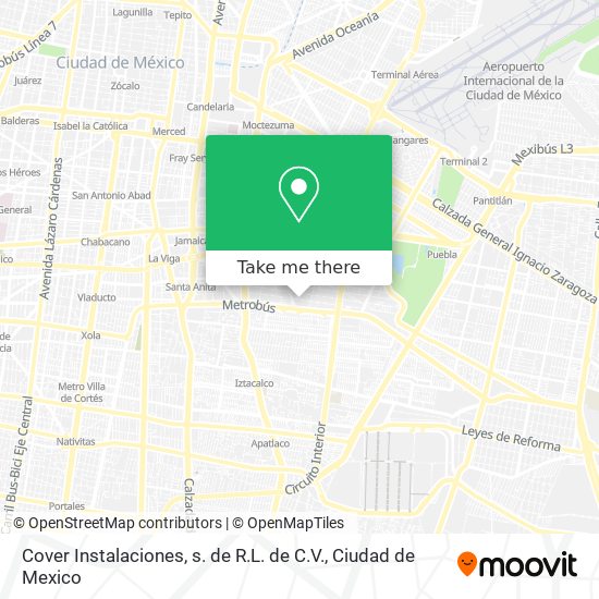 Cover Instalaciones, s. de R.L. de C.V. map