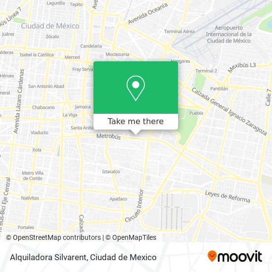 Alquiladora Silvarent map