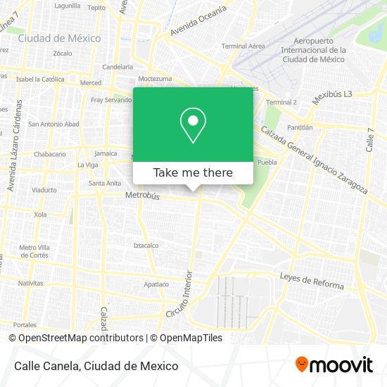 Calle Canela map