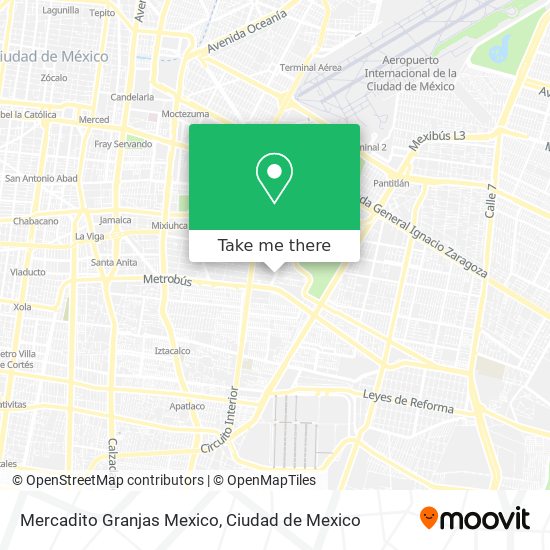 Mapa de Mercadito Granjas Mexico