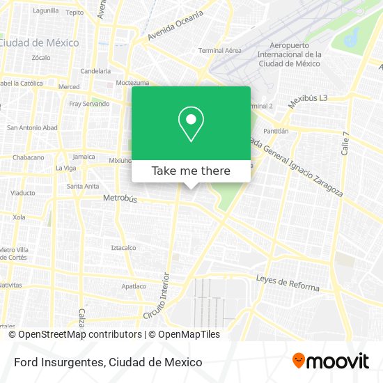 Ford Insurgentes map