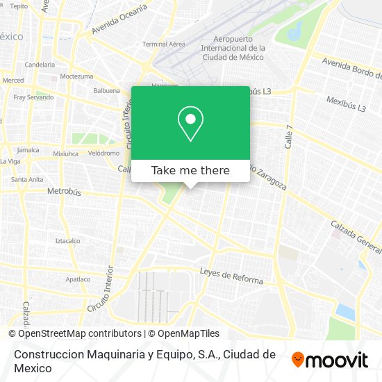 Construccion Maquinaria y Equipo, S.A. map