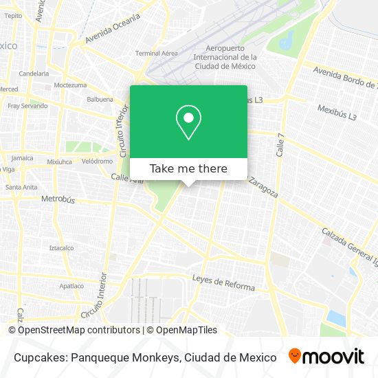 Cupcakes: Panqueque Monkeys map