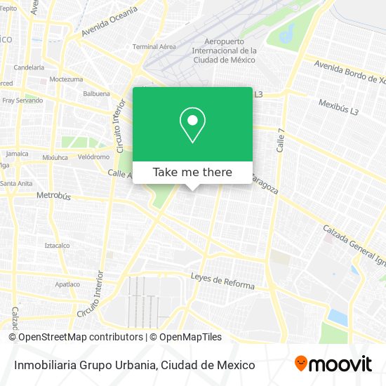 Inmobiliaria Grupo Urbania map